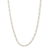 Thumbnail Image 1 of 14K Gold Bonded Reversible Pavé Figaro Chain Made in Italy - 20"
