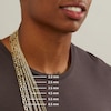 Thumbnail Image 7 of 14K Gold Bonded Reversible Pavé Figaro Chain Made in Italy - 20"