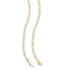 Thumbnail Image 3 of 14K Gold Bonded Reversible Pavé Figaro Chain Made in Italy - 22"