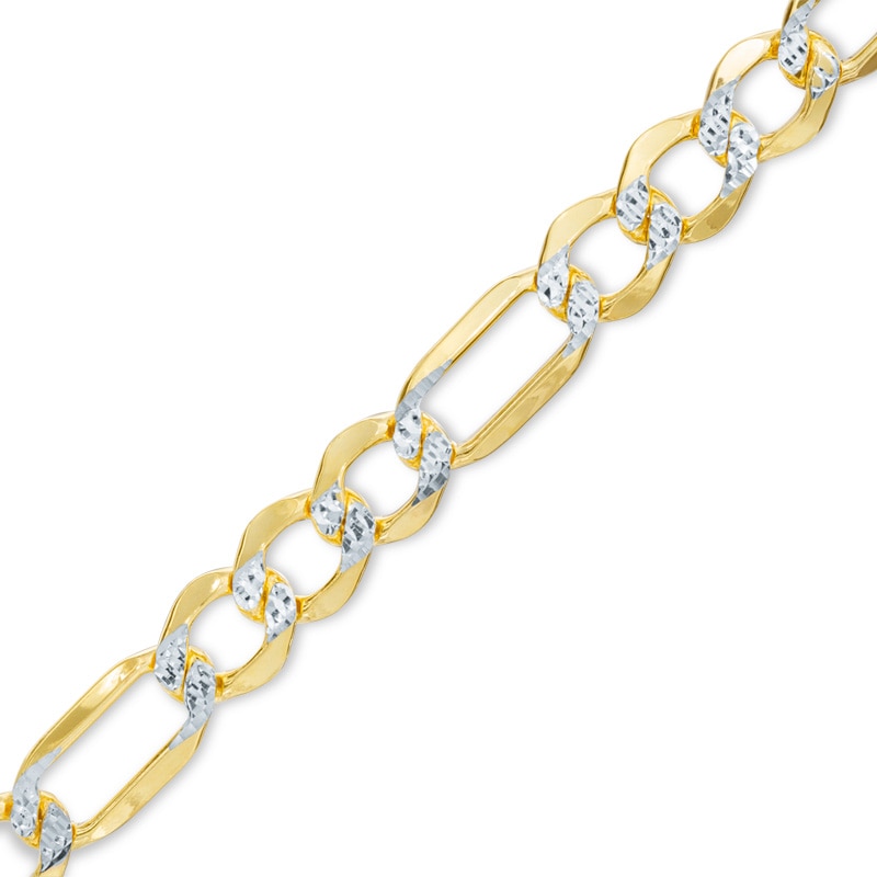 Curb Bracelet FB Jewels Solid 14K White Gold Oval ID Semi Curb Bracelet FB Jewels Solid 14K White Gold Oval ID Semi