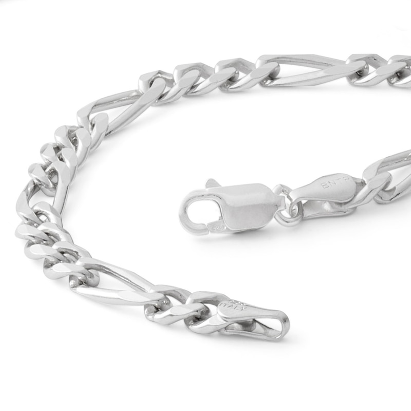 Made in Italy 150 Gauge Figaro Chain Bracelet in Sterling Silver - 8"