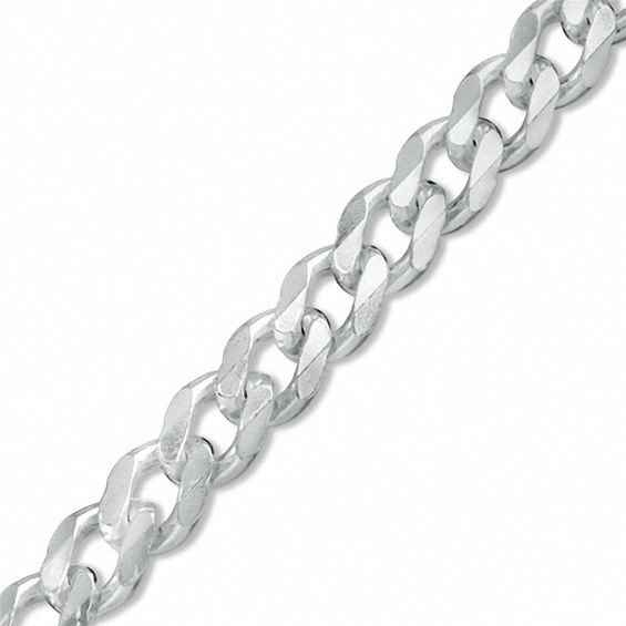 180 Gauge Curb Chain Bracelet in Sterling Silver