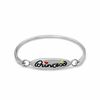 Child's Enamel Princess ID Bangle in Sterling Silver