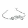 Thumbnail Image 1 of Child's Little Princess with Crown Bracelet in Sterling Silver - 5.5"