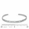 Thumbnail Image 2 of Child's 4mm Heart Swirls Cutout Bangle in Sterling Silver