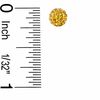 Thumbnail Image 2 of 6mm Champagne Crystal Ball Stud Earrings in 10K Gold