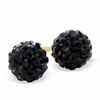 Thumbnail Image 1 of 6mm Black Crystal Ball Stud Earrings in 10K Gold