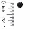 Thumbnail Image 2 of 6mm Black Crystal Ball Stud Earrings in 10K Gold