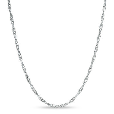 Made in Italy Gauge Singapore Chain Necklace in Sterling Silver