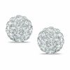 Thumbnail Image 0 of 7mm White Crystal Ball Stud Earrings in Sterling Silver