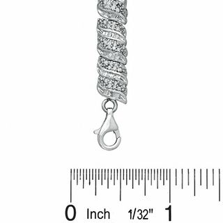 1 CT. T.W. Diamond Fashion Bracelet in Sterling Silver - 7.5"