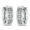 Thumbnail Image 0 of Cubic Zirconia Stainless Steel Huggie Earrings