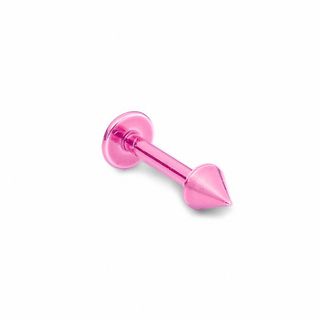 016 Gauge Labret in Red IP Stainless Steel - 5/16"