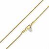 Sterling Silver and 14K Gold Plate 030 Gauge Snake Chain Necklace - 18"