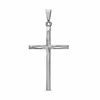 Thumbnail Image 1 of Diamond-Cut Cross Charm in 10K White Gold