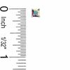 4mm Iridescent Cubic Zirconia Stud Earrings in Sterling Silver