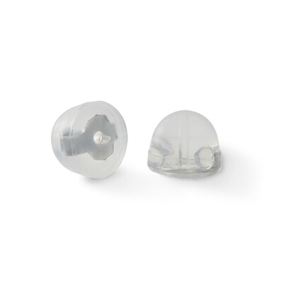 6mm Iridescent Cubic Zirconia Stud Earrings in Sterling Silver