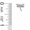 Thumbnail Image 1 of Cubic Zirconia Dragonfly Stud Earrings in Sterling Silver