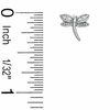 Thumbnail Image 2 of Cubic Zirconia Dragonfly Stud Earrings in Sterling Silver