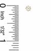 Thumbnail Image 2 of 3mm Princess-Cut Cubic Zirconia Solitaire Stud Piercing Earrings in Solid Stainless Steel with 24K Gold Plate