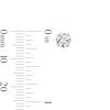 Thumbnail Image 5 of 5mm Princess-Cut Cubic Zirconia Solitaire Stud Piercing Earrings in Solid Stainless Steel