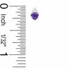 Thumbnail Image 2 of Heart-Shaped Simulated Amethyst Pendant and Earrings Set in Sterling Silver with CZ