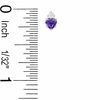 Thumbnail Image 3 of Heart-Shaped Simulated Amethyst Pendant and Earrings Set in Sterling Silver with CZ