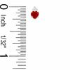 Thumbnail Image 2 of Heart-Shaped Lab-Created Ruby Pendant and Earrings Set in Sterling Silver with CZ