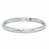 Thumbnail Image 1 of Diamond-Cut Flexible Bangle in Sterling Silver
