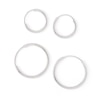 Thumbnail Image 2 of Sterling Silver Endless Hoop Earrings Set