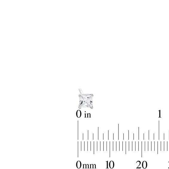4mm Cubic Zirconia Stud Earring Set in Sterling Silver