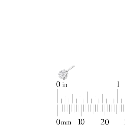 4mm Cubic Zirconia Stud Earring Set in Sterling Silver