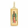 Thumbnail Image 1 of Enamel Rectangle Mother Mary Charm in 10K Gold