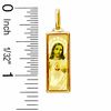 Thumbnail Image 2 of Enamel Rectangle Jesus Charm in 10K Gold