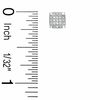 Thumbnail Image 2 of 1/3 CT. T.W. Diamond Square Stud Earrings in 10K White Gold