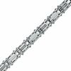 1/10 CT. T.W. Diamond 8mm Long Link Bracelet in Stainless Steel - 8.5"