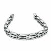 1/10 CT. T.W. Diamond 8mm Long Link Bracelet in Stainless Steel - 8.5"