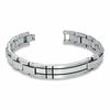 Thumbnail Image 2 of Diamond Accent ID Bracelet in Stainless Steel - 8.5&quot;