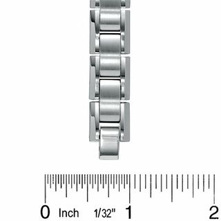 Diamond Accent ID Bracelet in Stainless Steel - 8.5"
