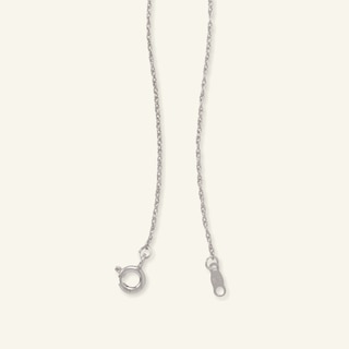 Sterling Silver Diamond Accent Tilted Heart Pendant - 18"