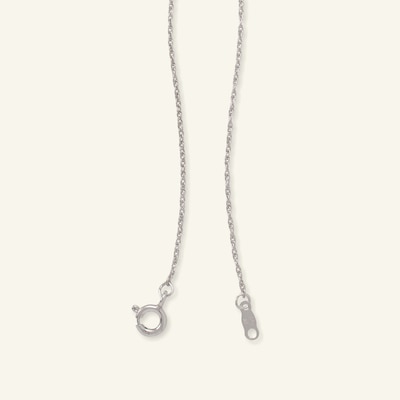Sterling Silver Diamond Accent Tilted Heart Pendant - 18"