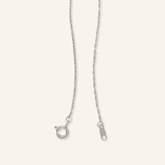 Sterling Silver Diamond Accent Tilted Heart Pendant - 18"