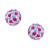 Thumbnail Image 0 of 6mm Multi-Pastel Crystal Ball Stud Earrings in 10K Gold