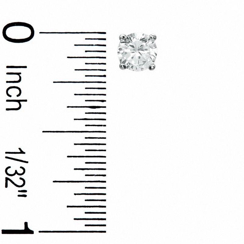 Main Image 3 of Cubic Zirconia Heart MOM Pendant with 5mm Stud Earrings Set in Sterling Silver