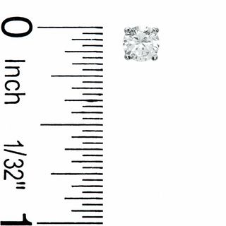 Cubic Zirconia Heart LOVE Pendant and 5mm Stud Earrings Set in Sterling Silver