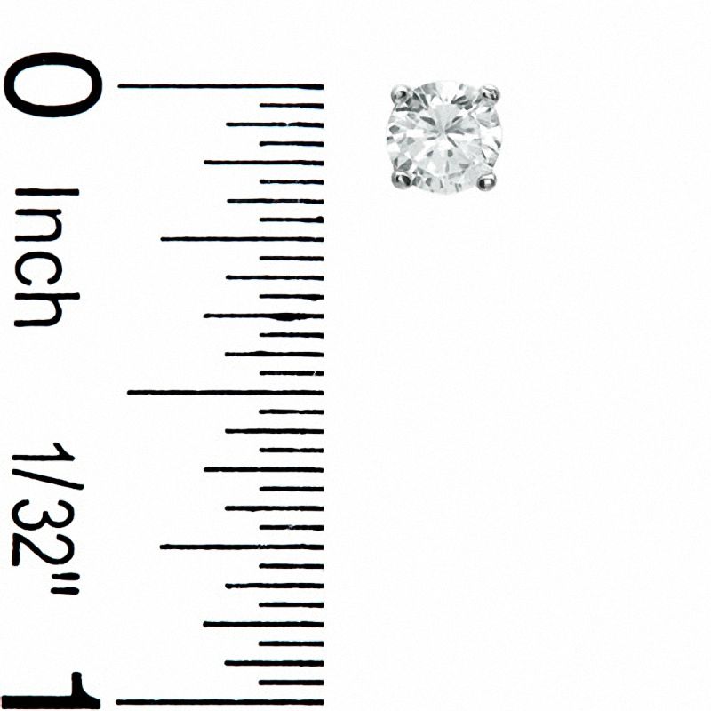 Main Image 3 of Cubic Zirconia Heart LOVE Pendant and 5mm Stud Earrings Set in Sterling Silver