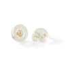 5.75mm Cultured Freshwater Pearl and Crystal Stud Earrings in 10K Gold