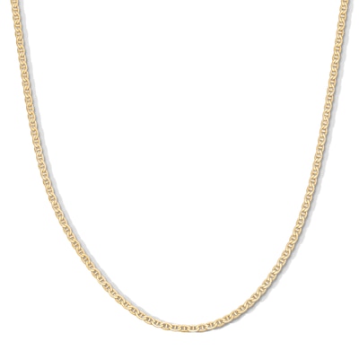 14K Gold Bonded Mariner Chain - 18"