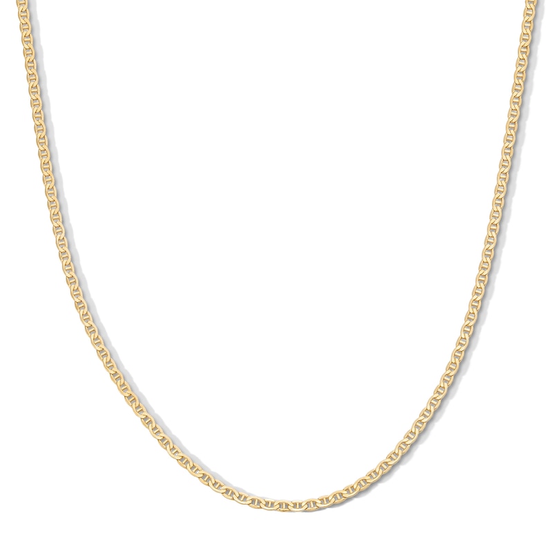 9ct yellow Gold Solid Round Link Necklet – Gardiner Brothers