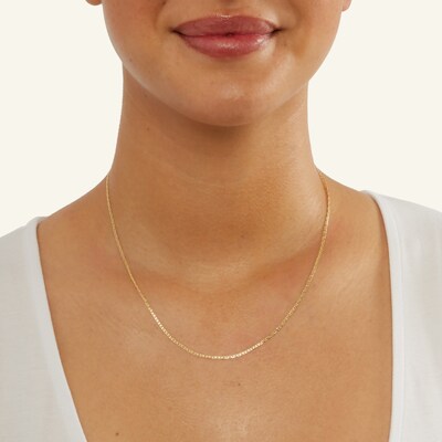 14K Gold Bonded Mariner Chain - 18"